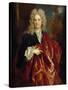 Portrait of a Man (Oil on Canvas)-Nicolas de Largilliere-Stretched Canvas