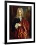 Portrait of a Man (Oil on Canvas)-Nicolas de Largilliere-Framed Giclee Print