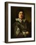 Portrait of a Man (Oil on Canvas)-Claude Vignon-Framed Giclee Print