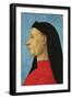 Portrait of a Man (Oil on Panel)-Gentile Bellini-Framed Premium Giclee Print