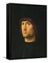 Portrait of a Man, or the Condottiere, 1475-Antonello da Messina-Framed Stretched Canvas