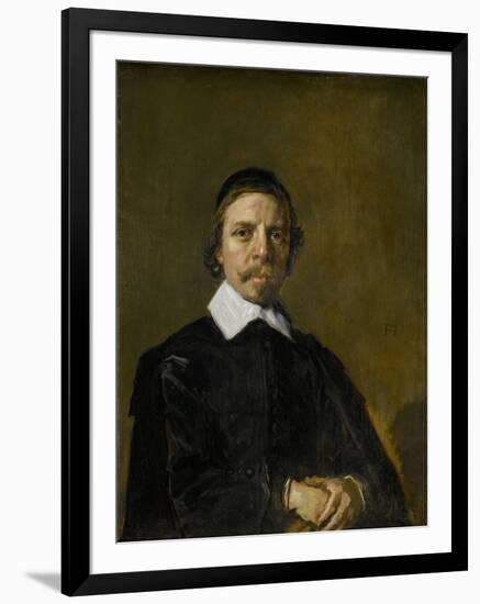 Portrait of a Man, Possibly a Preacher, Frans Hals.-Frans Hals-Framed Art Print