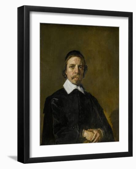 Portrait of a Man, Possibly a Preacher, Frans Hals.-Frans Hals-Framed Art Print