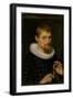 Portrait of a Man, Possibly an Architect or Geographer, 1597-Peter Paul Rubens-Framed Giclee Print