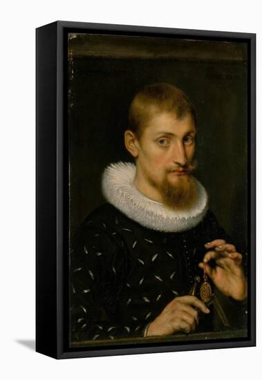 Portrait of a Man, Possibly an Architect or Geographer, 1597-Peter Paul Rubens-Framed Stretched Canvas