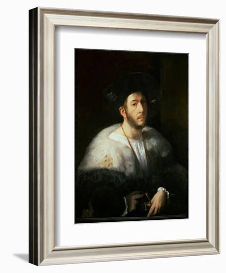 Portrait of a Man, Possibly Cesare Borgia-Dosso Dossi-Framed Giclee Print