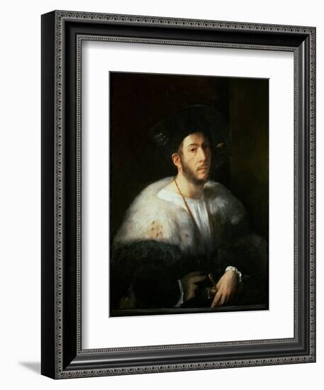 Portrait of a Man, Possibly Cesare Borgia-Dosso Dossi-Framed Giclee Print