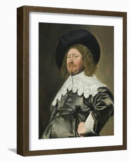 Portrait of a Man, Possibly Nicolaes Pietersz Duyst Van Voorhout (Born About 1600, Died 1650)-Frans Hals-Framed Art Print