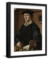 Portrait of a man, possibly Pieter Gerritsz Bicker, 1529-Maerten van Heemskerck-Framed Giclee Print