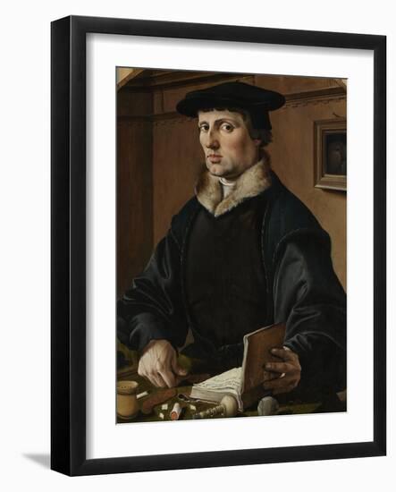 Portrait of a man, possibly Pieter Gerritsz Bicker, 1529-Maerten van Heemskerck-Framed Giclee Print