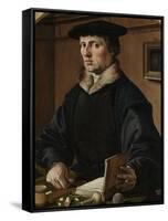 Portrait of a man, possibly Pieter Gerritsz Bicker, 1529-Maerten van Heemskerck-Framed Stretched Canvas