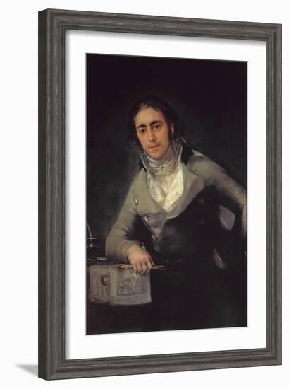 Portrait of a Man Presumed to Be Don Evaristo Perez De Castro-Francisco de Goya-Framed Giclee Print