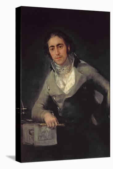 Portrait of a Man Presumed to Be Don Evaristo Perez De Castro-Francisco de Goya-Stretched Canvas