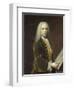 Portrait of a Man, Probably Cornelis Troost-Balthasar Denner-Framed Art Print