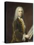 Portrait of a Man, Probably Cornelis Troost-Balthasar Denner-Stretched Canvas