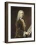 Portrait of a Man, Probably Cornelis Troost-Balthasar Denner-Framed Art Print
