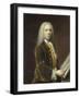 Portrait of a Man, Probably Cornelis Troost-Balthasar Denner-Framed Art Print