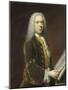 Portrait of a Man, Probably Cornelis Troost-Balthasar Denner-Mounted Art Print