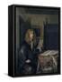 Portrait of a Man Reading a Document-Gerard Ter Borch the Younger-Framed Stretched Canvas