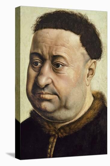 Portrait of a Man (Robert De Masmines), C.1425-Robert Campin-Stretched Canvas