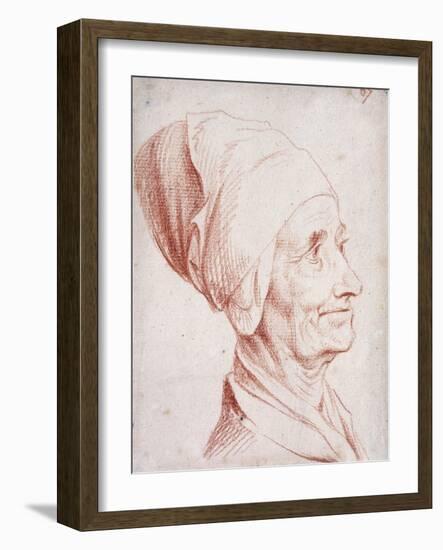 Portrait of a Man Said to Be Voltaire, Small Bust-Length, in Profile-Daniel Chodowiecki-Framed Giclee Print