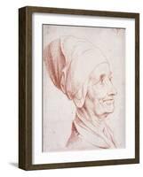 Portrait of a Man Said to Be Voltaire, Small Bust-Length, in Profile-Daniel Nikolaus Chodowiecki-Framed Giclee Print