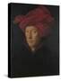 Portrait of a Man (Self Portrai), 1433-Jan van Eyck-Stretched Canvas