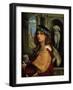 Portrait of a Man, (Self-Portrai), 1512-Domenico Capriolo-Framed Giclee Print