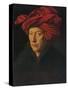 'Portrait of a Man (Self Portrait?)', 1433-Jan Van Eyck-Stretched Canvas