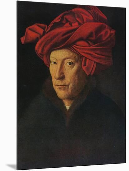 'Portrait of a Man (Self Portrait?)', 1433-Jan Van Eyck-Mounted Giclee Print