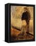 Portrait of a Man Standing with His Hands in His Pockets-Edgar Degas-Framed Stretched Canvas