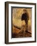 Portrait of a Man Standing with His Hands in His Pockets-Edgar Degas-Framed Giclee Print