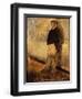 Portrait of a Man Standing with His Hands in His Pockets-Edgar Degas-Framed Giclee Print