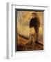 Portrait of a Man Standing with His Hands in His Pockets-Edgar Degas-Framed Giclee Print