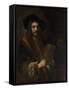 Portrait of a Man ("The Auctioneer"), c.1658-62-Rembrandt van Rijn-Framed Stretched Canvas