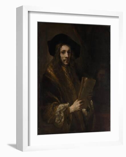 Portrait of a Man ("The Auctioneer"), c.1658-62-Rembrandt van Rijn-Framed Giclee Print