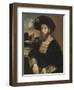 Portrait of a Man Wearing a Black Beret, c.1530-Dosso Dossi-Framed Giclee Print