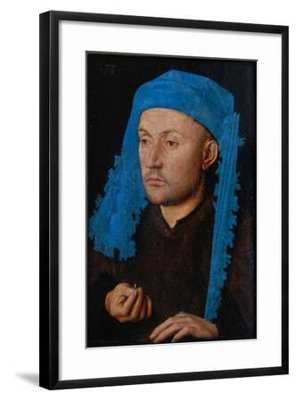 'Portrait of a Man with a Blue Chaperon (Man with Rin)' Giclee Print ...