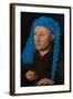 Portrait of a Man with a Blue Chaperon (Man with Rin)-Jan van Eyck-Framed Giclee Print