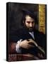 Portrait of a Man with a Book-Parmigianino-Stretched Canvas