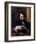 Portrait of a Man with a Book-Parmigianino-Framed Giclee Print