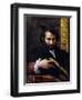 Portrait of a Man with a Book-Parmigianino-Framed Giclee Print