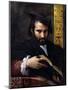 Portrait of a Man with a Book-Parmigianino-Mounted Giclee Print