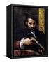 Portrait of a Man with a Book-Parmigianino-Framed Stretched Canvas