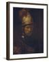 Portrait of a Man with a Golden Helmet, C. 1650-55-Rembrandt van Rijn-Framed Giclee Print