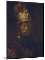 Portrait of a Man with a Golden Helmet, C. 1650-55-Rembrandt van Rijn-Mounted Giclee Print