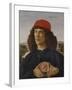 Portrait of a Man with a Medal of Cosimo the Elder-Sandro Botticelli-Framed Giclee Print