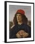 Portrait of a Man with a Medal of Cosimo the Elder-Sandro Botticelli-Framed Giclee Print