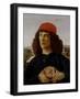 Portrait of a Man with a Medal of Cosimo the Elder-Sandro Botticelli-Framed Art Print