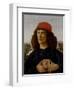 Portrait of a Man with a Medal of Cosimo the Elder-Sandro Botticelli-Framed Art Print